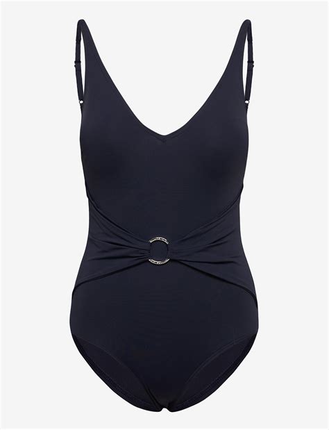 michael kors logo solids bademode|michael kors one piece swimwear.